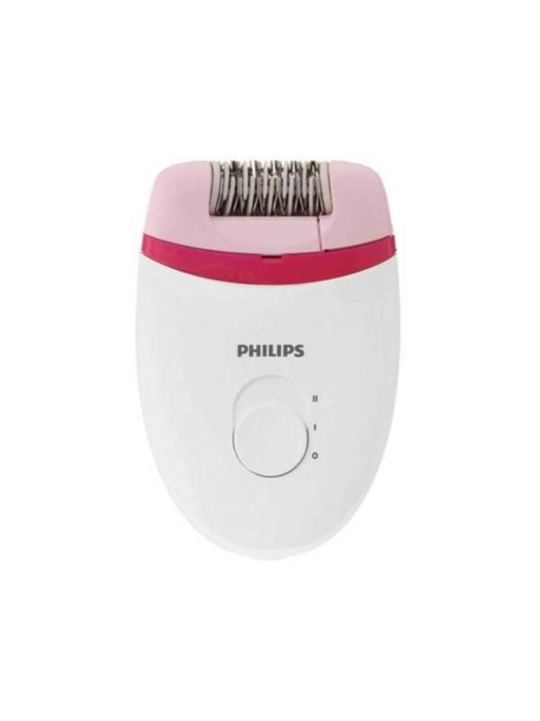 Эпилятор Philips BRE235/00, 2 скорости, 2 насадки, от сети, бело-розовый
