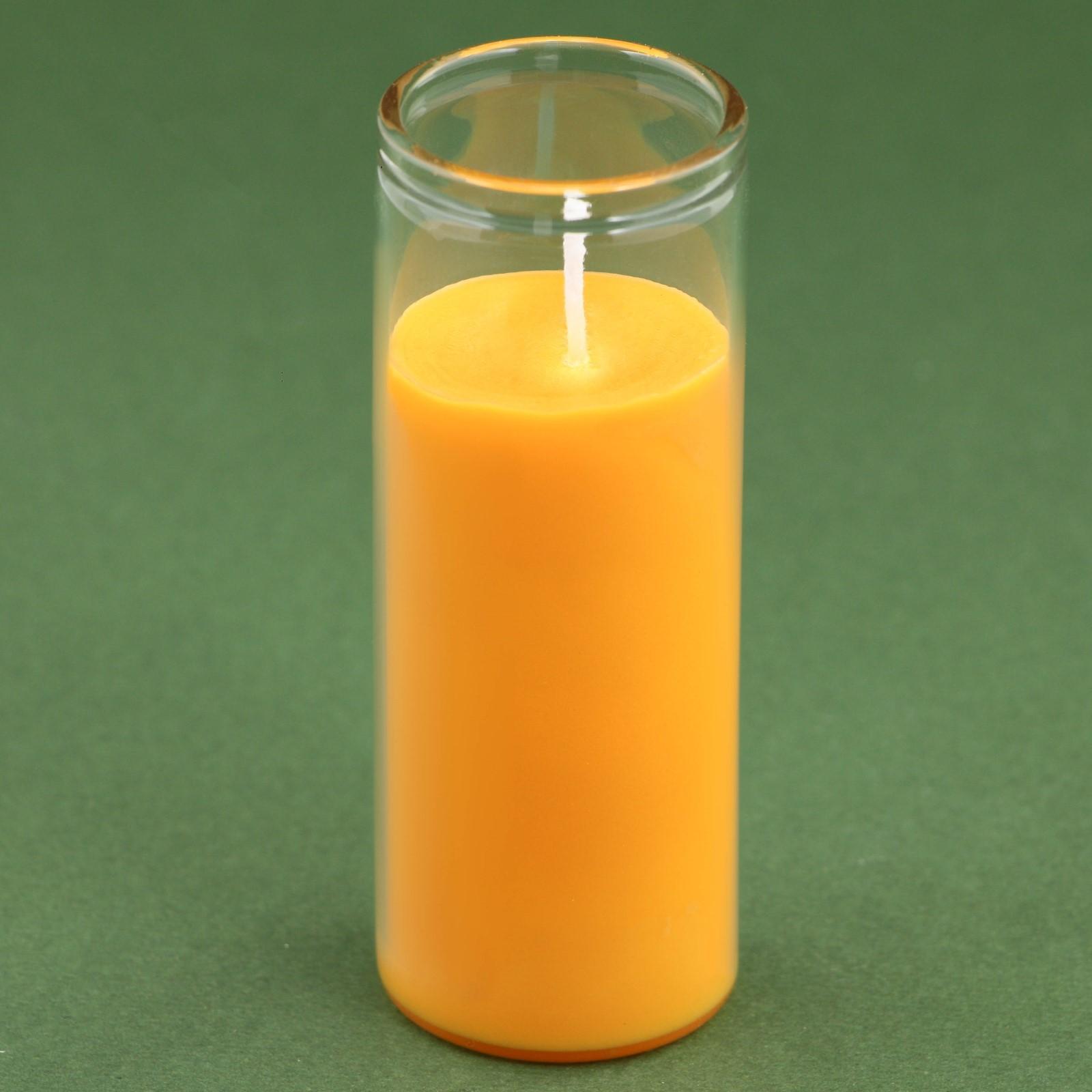 Новогодняя свеча в колбе «Апельсин», высота 8 см