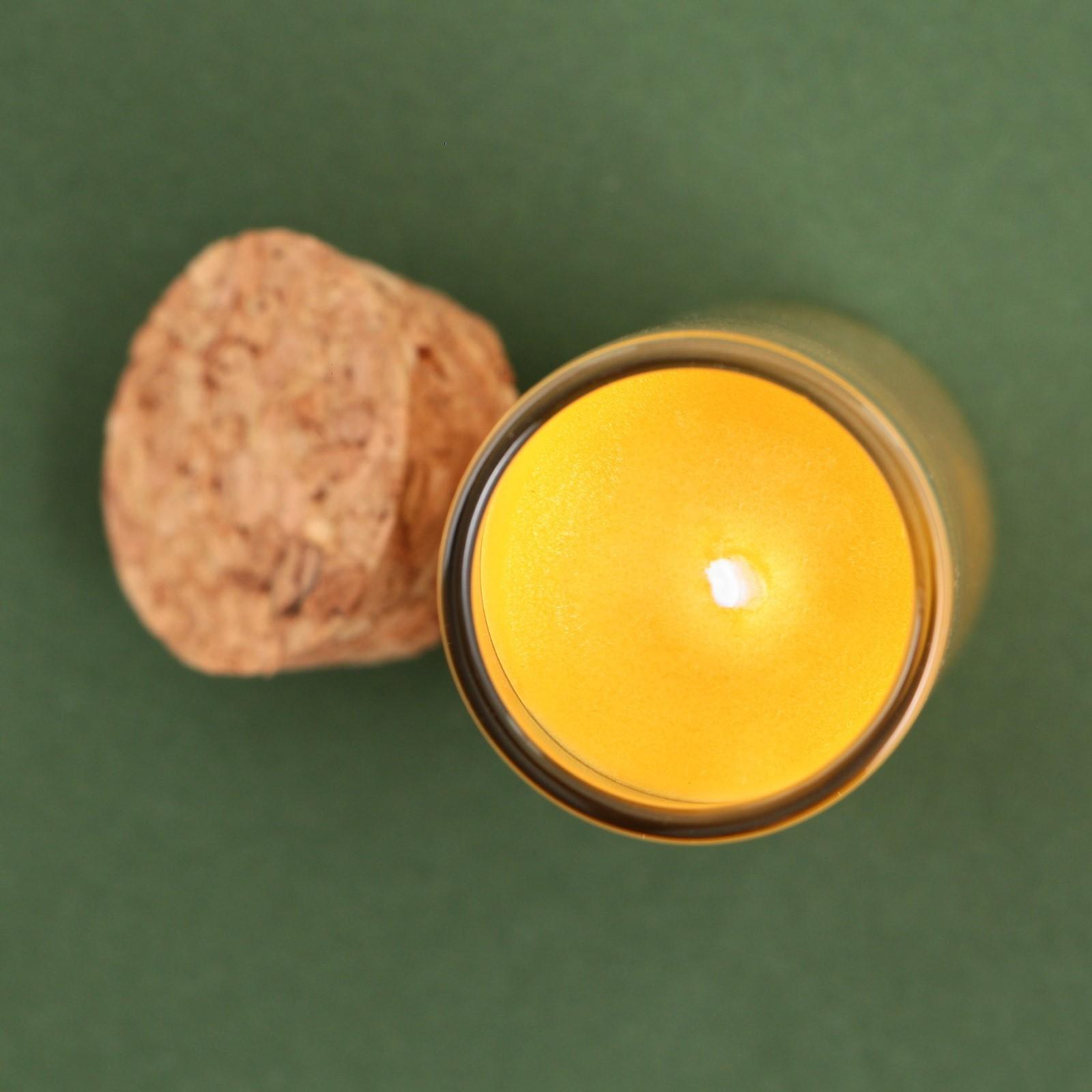 Новогодняя свеча в колбе «Апельсин», высота 8 см