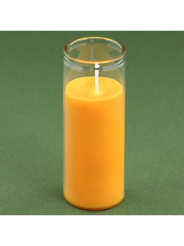 Новогодняя свеча в колбе «Апельсин», высота 8 см