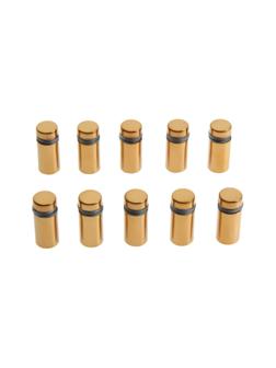 Дистанционный держатель для табличек, 12х25 мм, цвет золото,набор 10 шт.