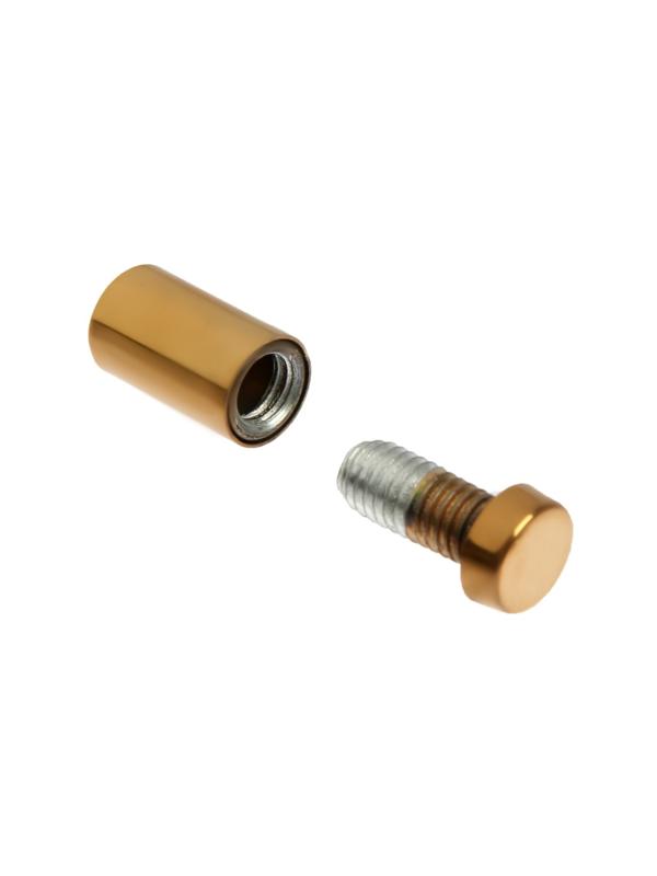 Дистанционный держатель для табличек, 12х25 мм, цвет золото,набор 10 шт.