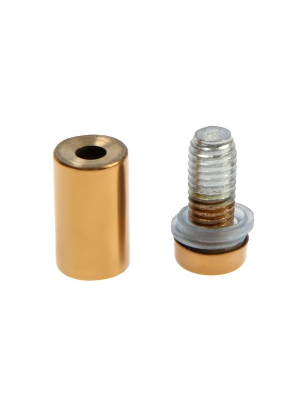 Дистанционный держатель для табличек, 12х25 мм, цвет золото,набор 10 шт.