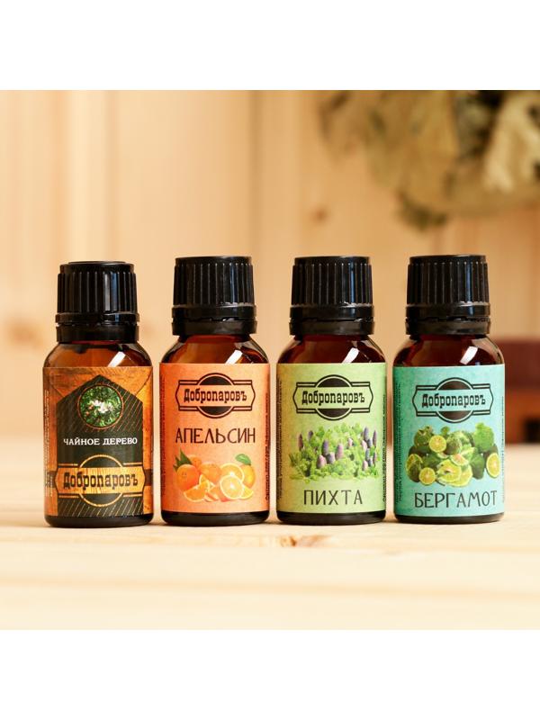 Набор эфирных масел 4 шт пихта, бергамот, апельсин, чайное дерево, по 17 мл, 