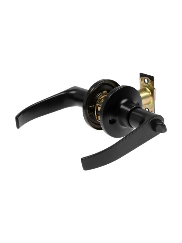 Защелка (мод.3182), межкомнатная, фиксатор, цвет матовый черный