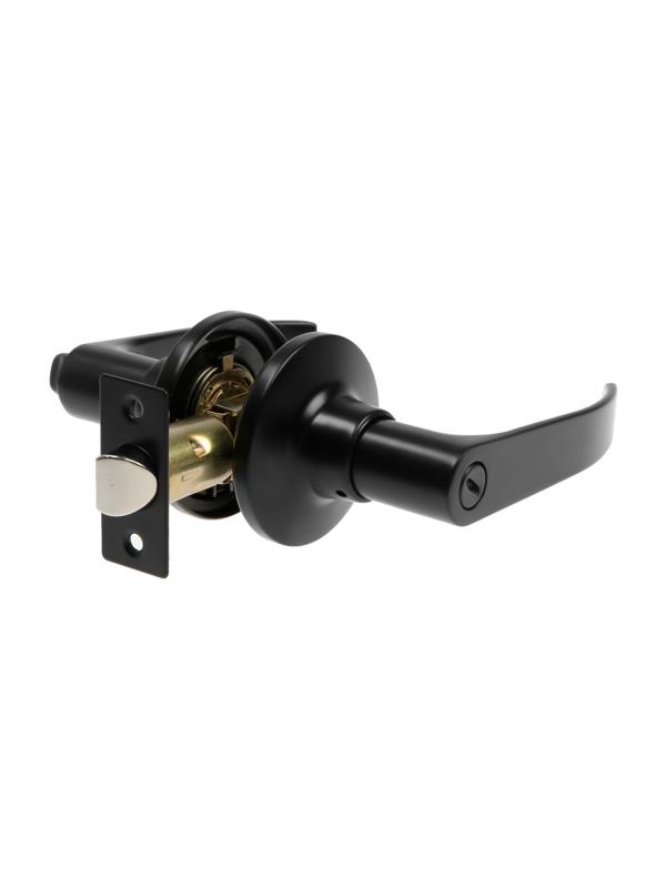 Защелка (мод.3182), межкомнатная, фиксатор, цвет матовый черный