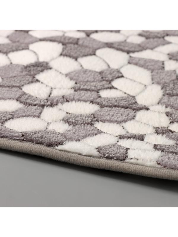 Коврик для дома «Галька», 40×60 см, цвет серый