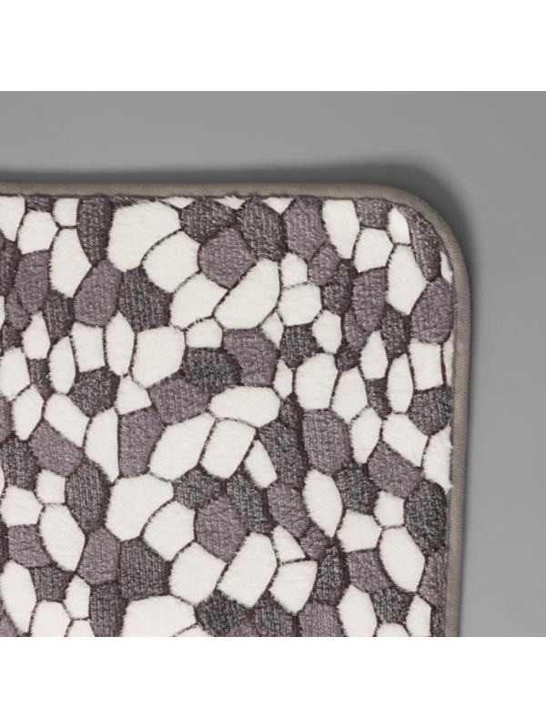 Коврик для дома «Галька», 40×60 см, цвет серый