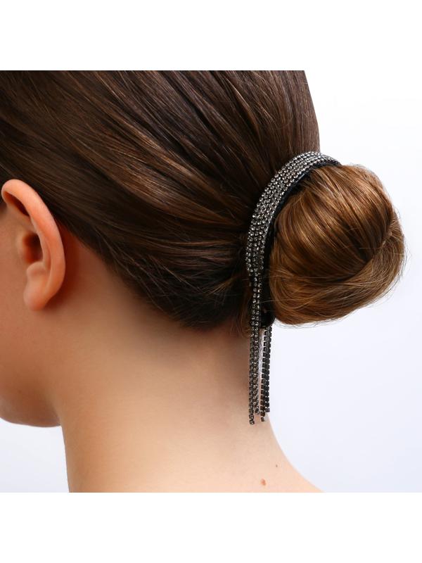 Зажим для волос со стразами «Present for you», 12.5 х 7 х 1.5 см