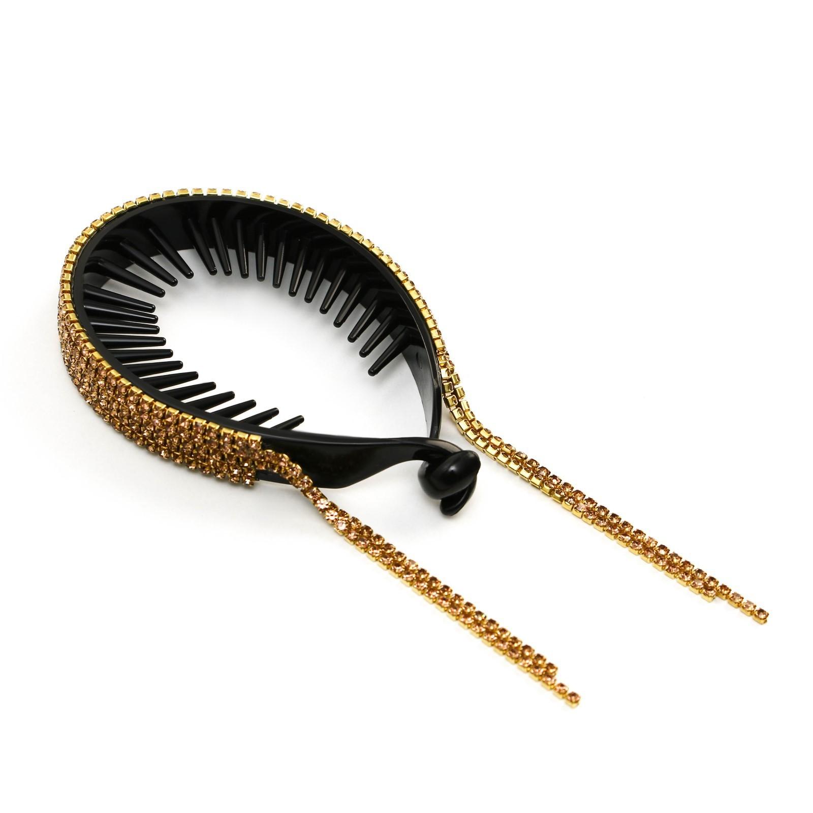 Зажим для волос со стразами «Ты прекрасна», 12.5 х 7 х 1.5 см