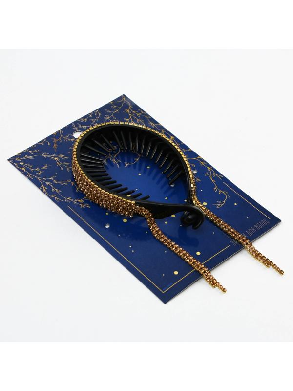 Зажим для волос со стразами «Ты прекрасна», 12.5 х 7 х 1.5 см