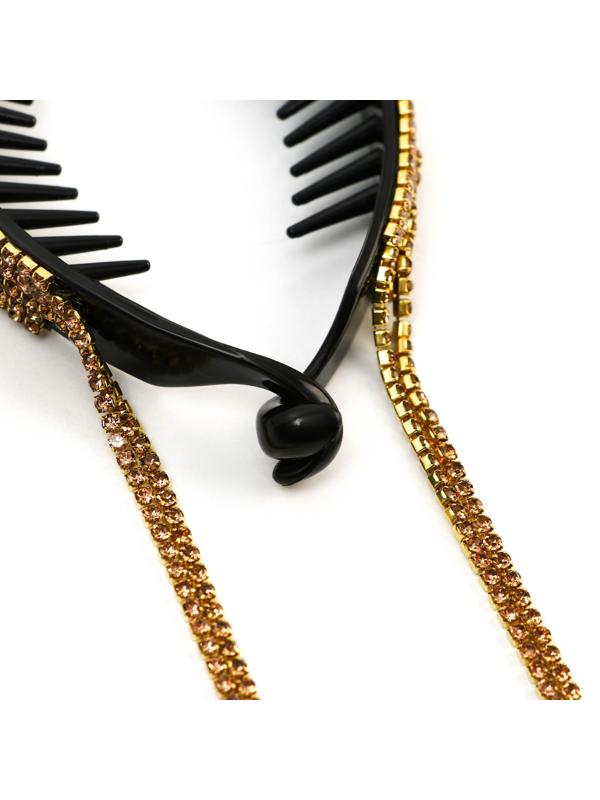 Зажим для волос со стразами «Ты прекрасна», 12.5 х 7 х 1.5 см