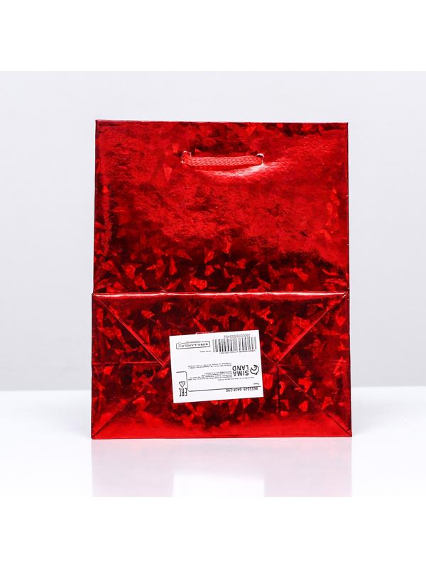 Пакет подарочный, фольгированный, 