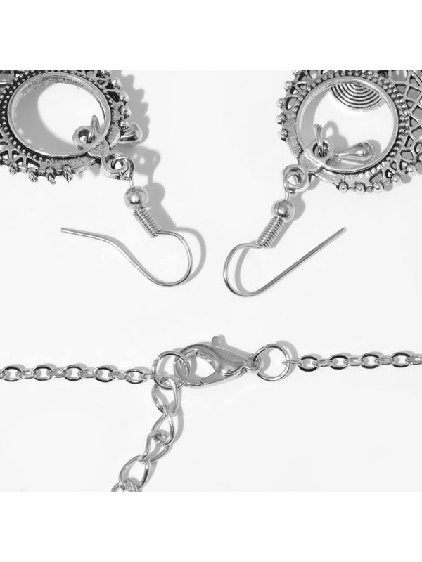 Набор 2 предмета: серьги, колье 