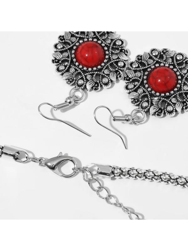 Набор 2 предмета: серьги, колье 