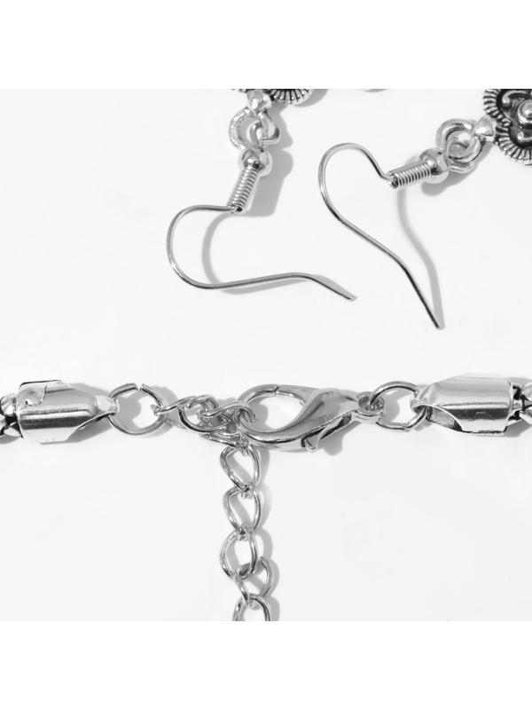 Набор 2 предмета: серьги, колье 