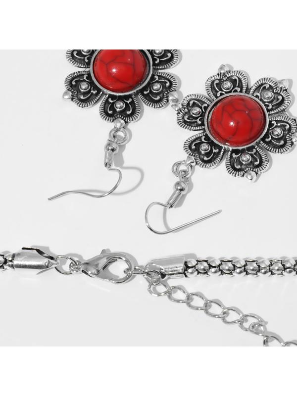 Набор 2 предмета: серьги, колье 