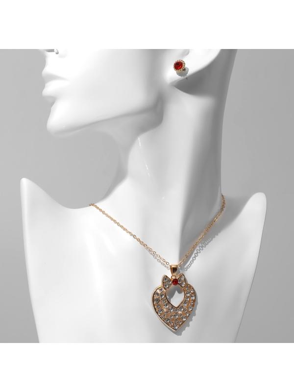 Гарнитур 2 предмета: серьги, кулон 