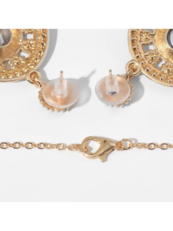 Гарнитур 2 предмета: серьги, кулон 