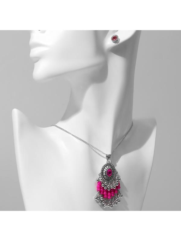 Гарнитур 2 предмета: серьги, кулон 