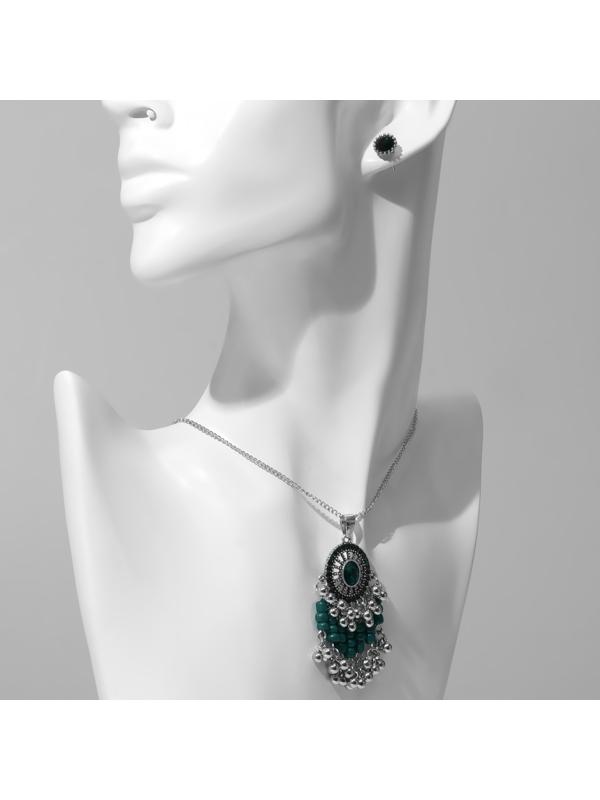 Гарнитур 2 предмета: серьги, кулон 