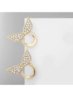 Серьги со стразами 