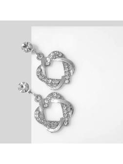 Серьги со стразами 