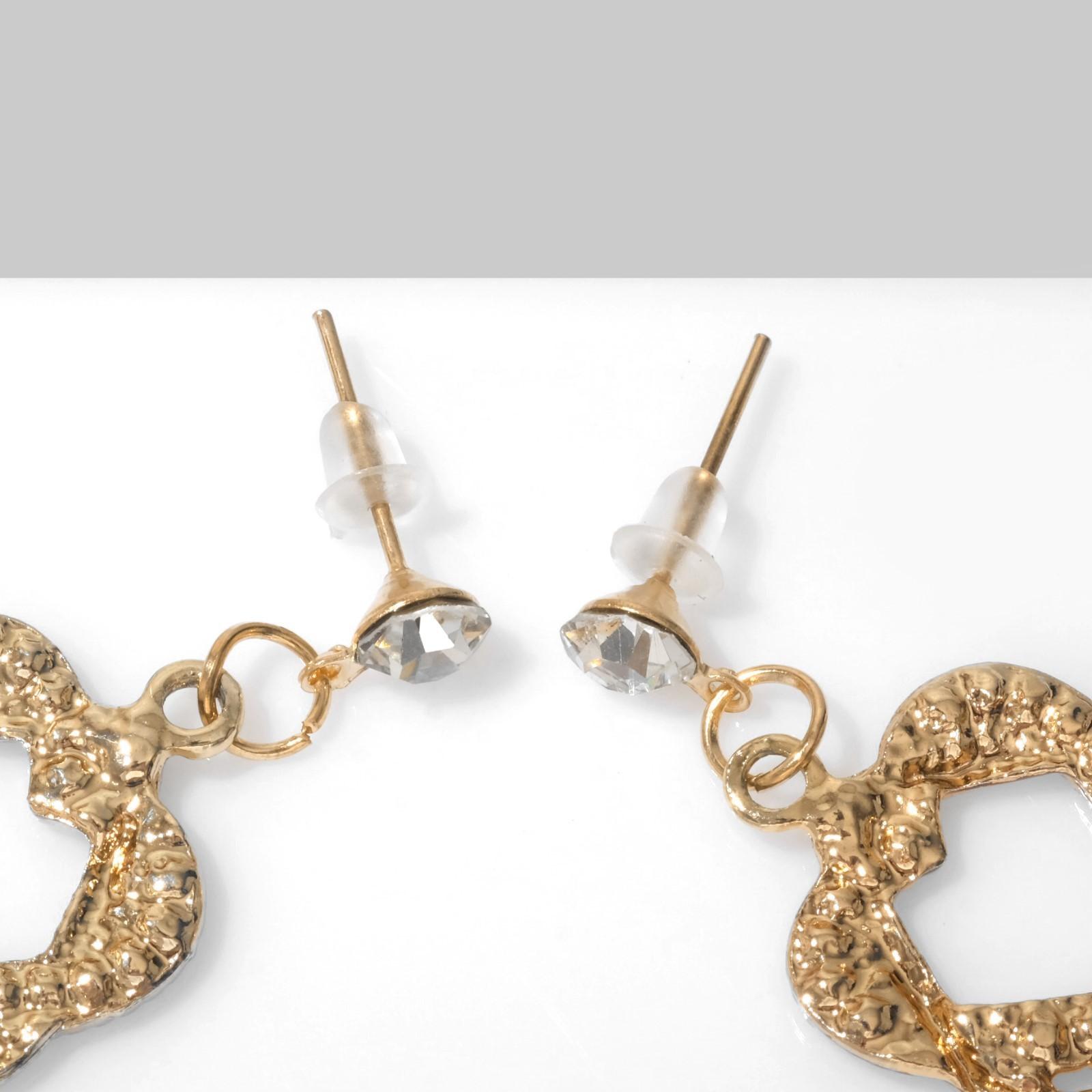 Серьги со стразами 