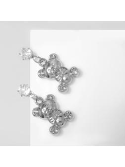 Серьги со стразами 