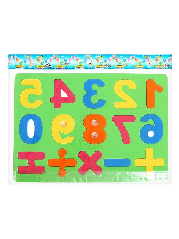 Коврик-пазл «Яркие цифры», цвета МИКС