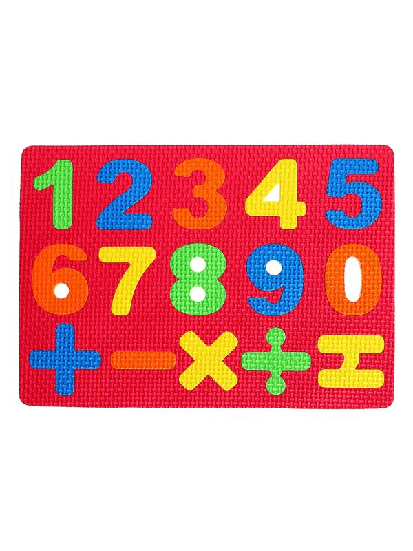 Коврик-пазл «Яркие цифры», цвета МИКС