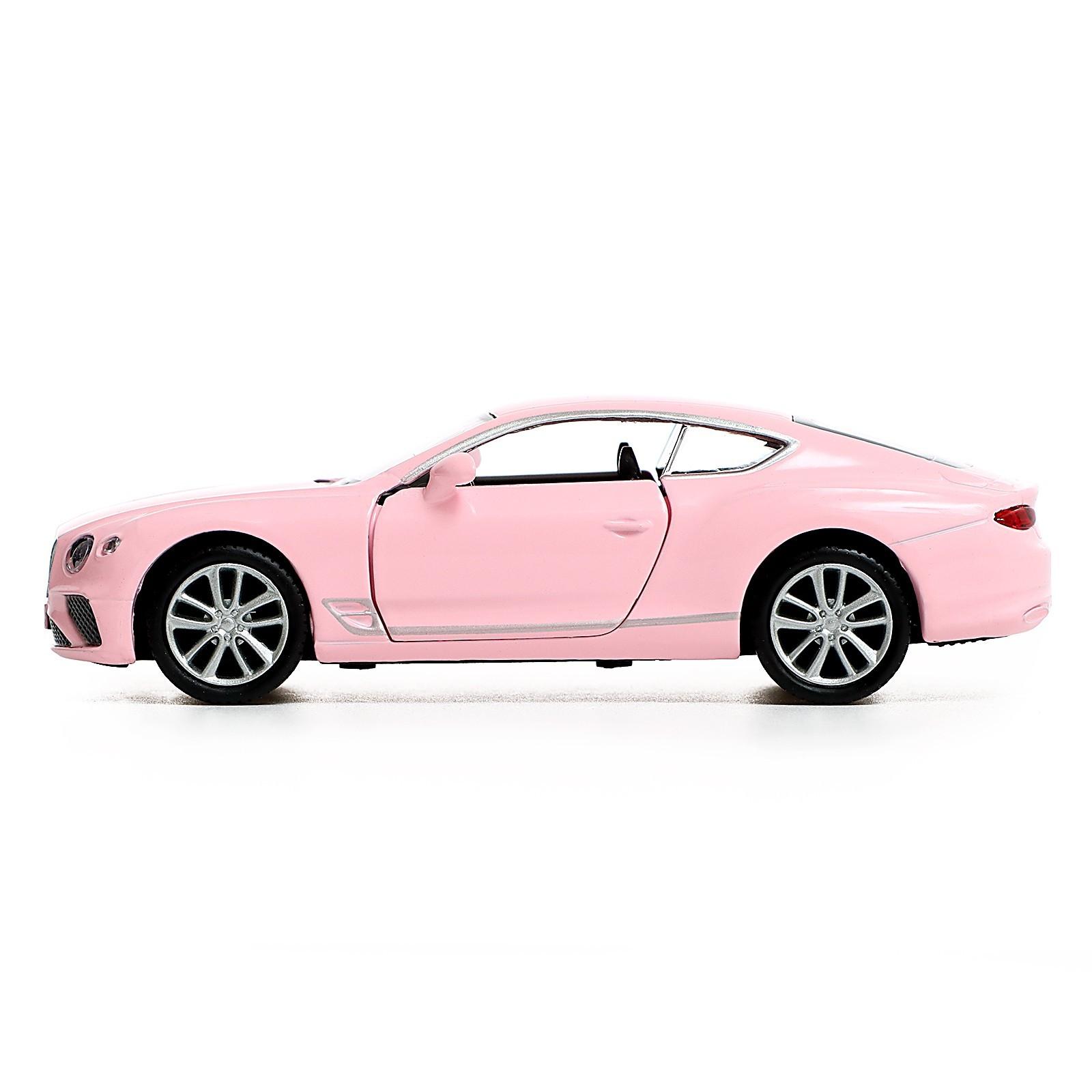 Машина металлическая BENTLEY CONTINENTAL GT, 1:32, инерция, цвет матовый розовый