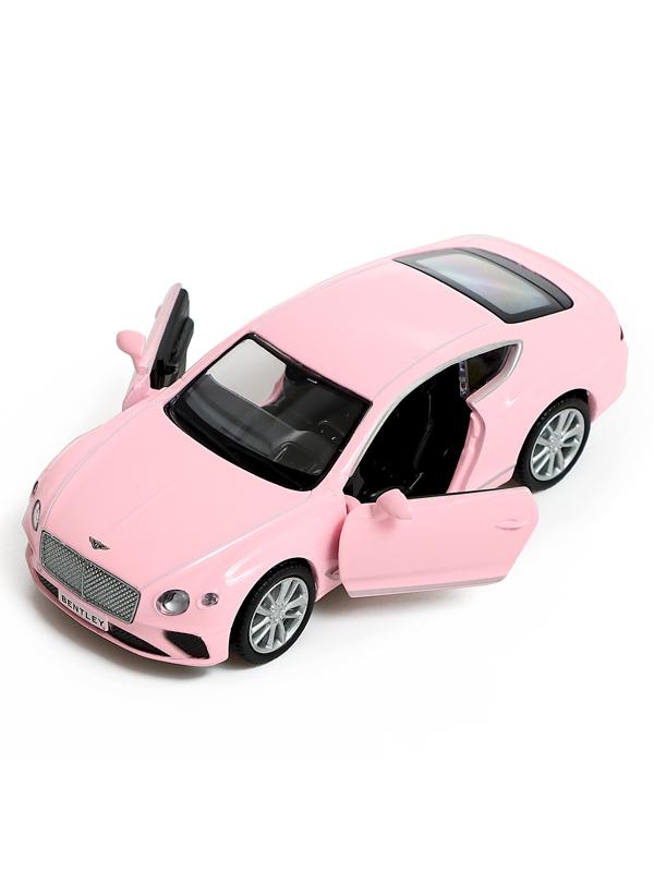 Машина металлическая BENTLEY CONTINENTAL GT, 1:32, инерция, цвет матовый розовый