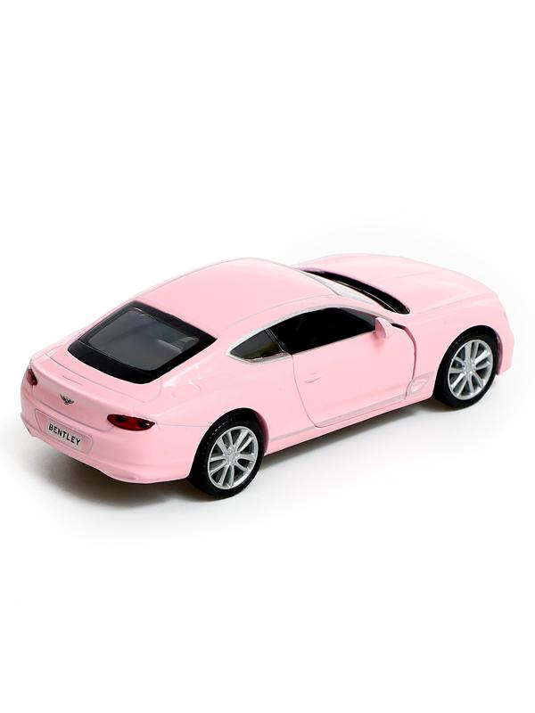 Машина металлическая BENTLEY CONTINENTAL GT, 1:32, инерция, цвет матовый розовый