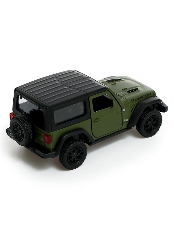 Машина металлическая JEEP WRANGLER, 1:32, инерция, цвет матовый зелёный