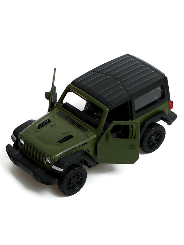 Машина металлическая JEEP WRANGLER, 1:32, инерция, цвет матовый зелёный