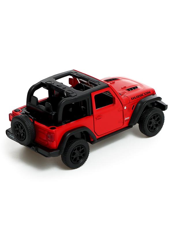 Машина металлическая JEEP WRANGLER, 1:32, инерция, цвет матовый красный