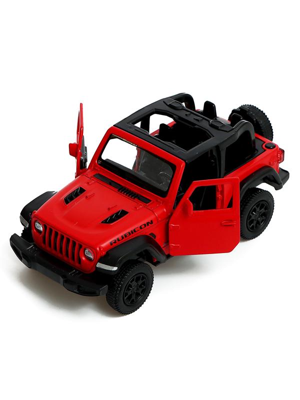 Машина металлическая JEEP WRANGLER, 1:32, инерция, цвет матовый красный