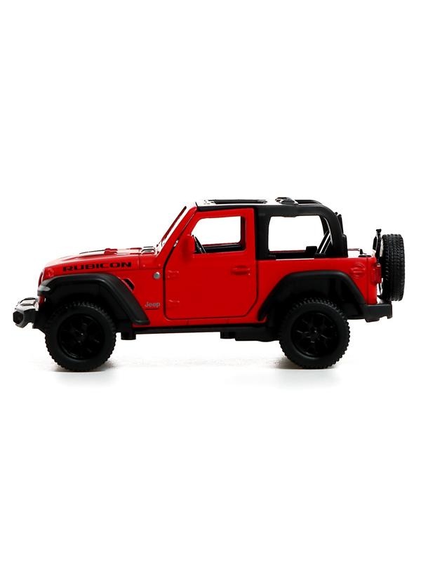 Машина металлическая JEEP WRANGLER, 1:32, инерция, цвет матовый красный