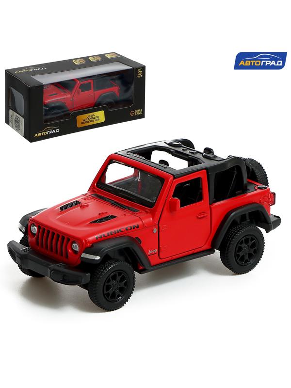 Машина металлическая JEEP WRANGLER, 1:32, инерция, цвет матовый красный