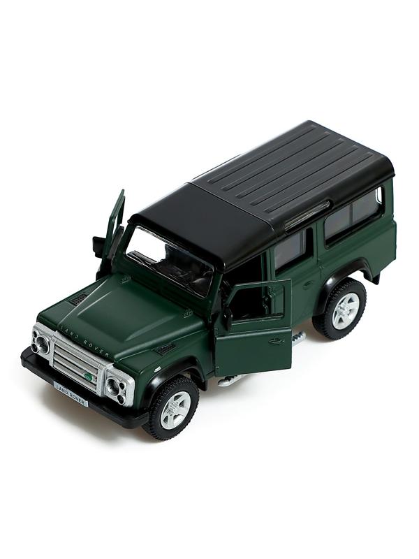 Машина металлическая LAND ROVER DEFENDER, 1:32, инерция, цвет матовый зелёный