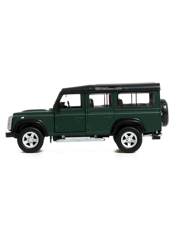 Машина металлическая LAND ROVER DEFENDER, 1:32, инерция, цвет матовый зелёный