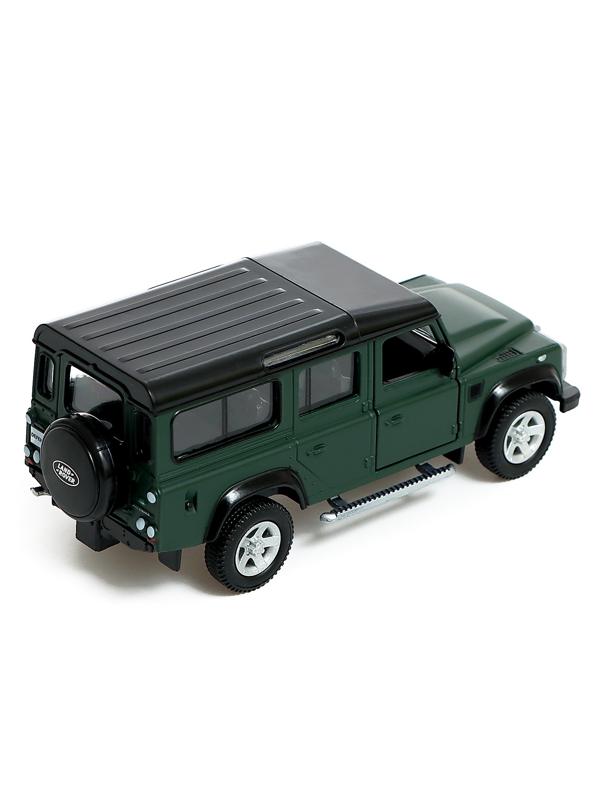 Машина металлическая LAND ROVER DEFENDER, 1:32, инерция, цвет матовый зелёный