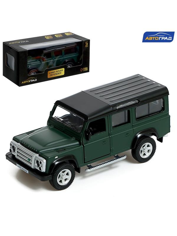 Машина металлическая LAND ROVER DEFENDER, 1:32, инерция, цвет матовый зелёный