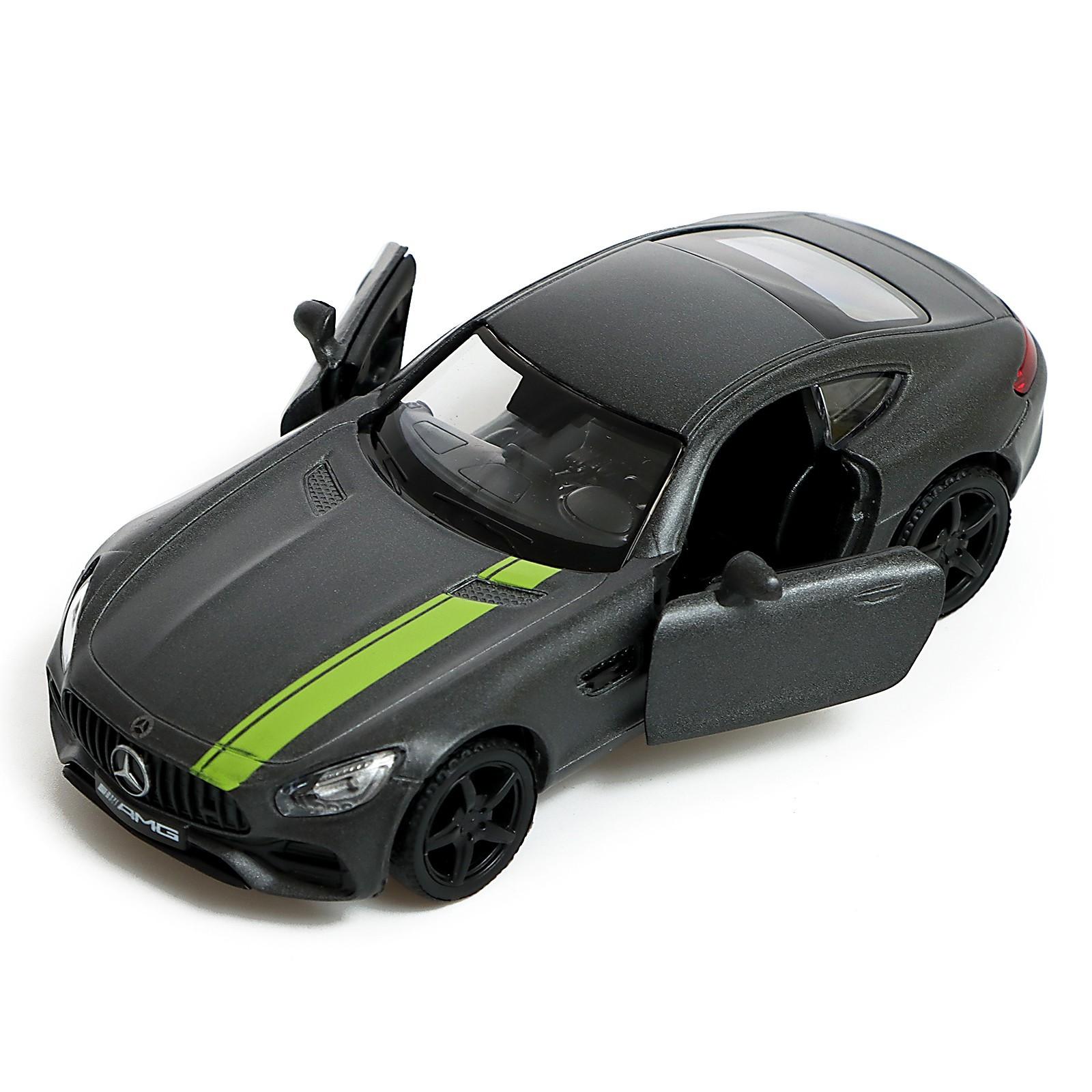 Машина металлическая MERCEDES-AMG GT S, 1:32, инерция, цвет матовый серый