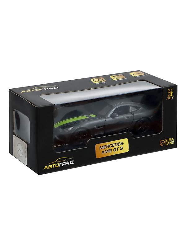 Машина металлическая MERCEDES-AMG GT S, 1:32, инерция, цвет матовый серый