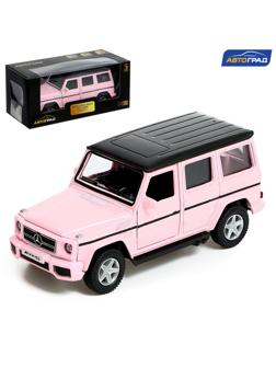 Машина металлическая MERCEDES-BENZ G63 AMG, 1:32, инерция, цвет матовый розовый