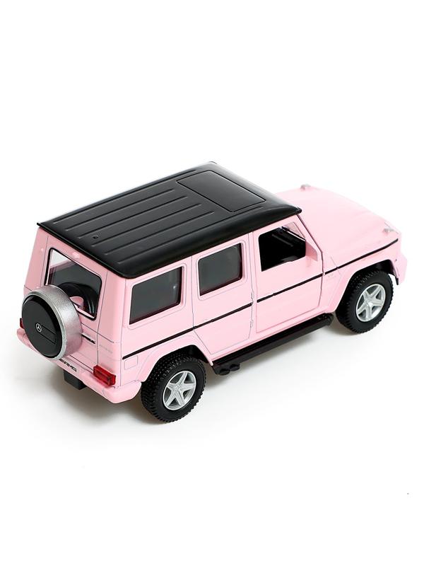 Машина металлическая MERCEDES-BENZ G63 AMG, 1:32, инерция, цвет матовый розовый