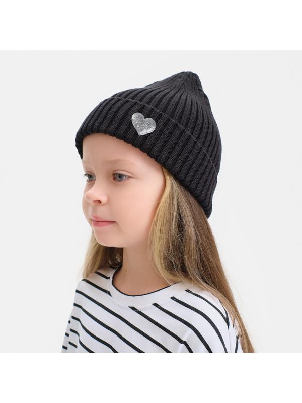 Аппликация «Сердце», 3,7 × 2,8 см, 10 шт, цвет серебряный