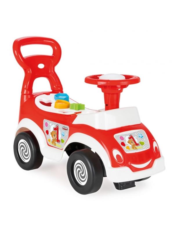 Машинка-каталка сортер, цвет красный